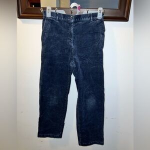 LL Bean Ladies Original Fit Dark blue corduroy pants Size 10
